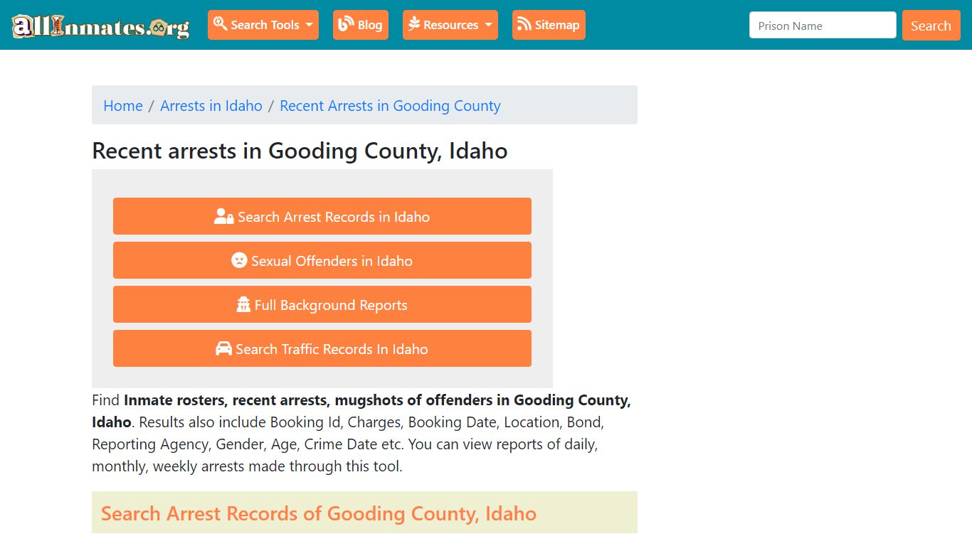 Recent arrests in Gooding County, Idaho | Mugshots, Rosters, Inmates ...